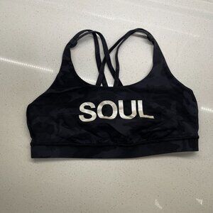 Lululemon x SoulCycle Sports Bra - Black Camo - Size 10
